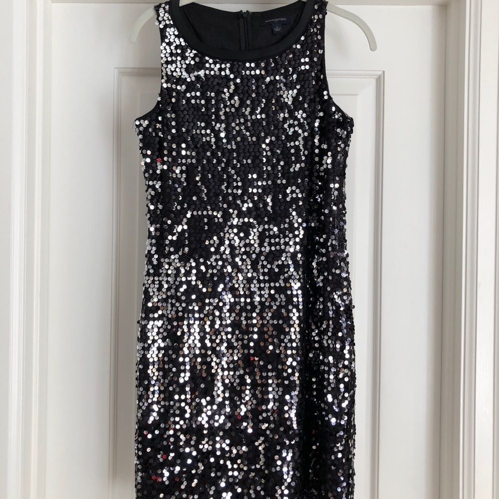 Black sequin dress